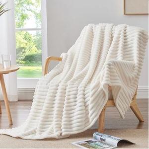 Warm Fluffy Cream White Blanket