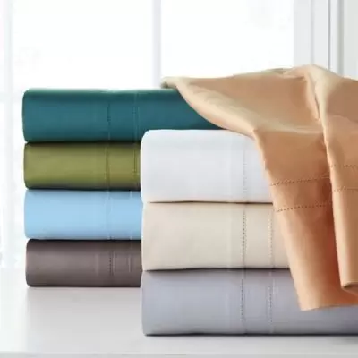 Pointehaven Long Staple 620-Thread-Count Sheet Set- King in BONE color