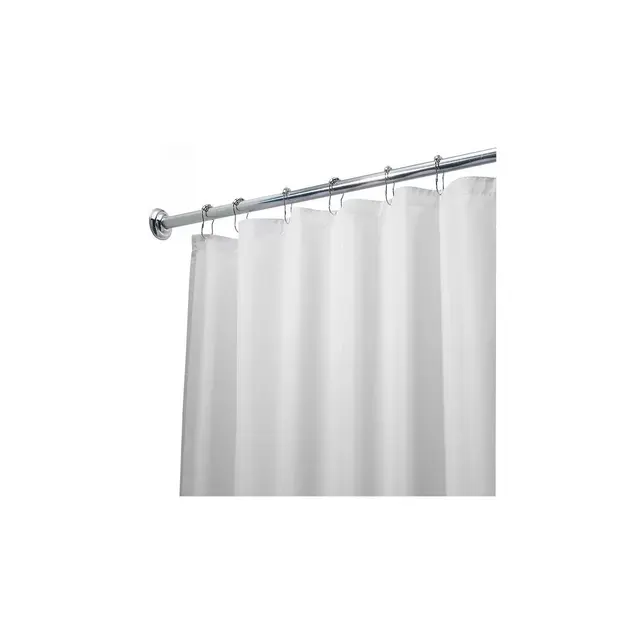 GoodGram Hotel Collection Waterproof White Fabric Mold And MIldew Resistant Shower Curtain Liner - 72'' W x 72'' L