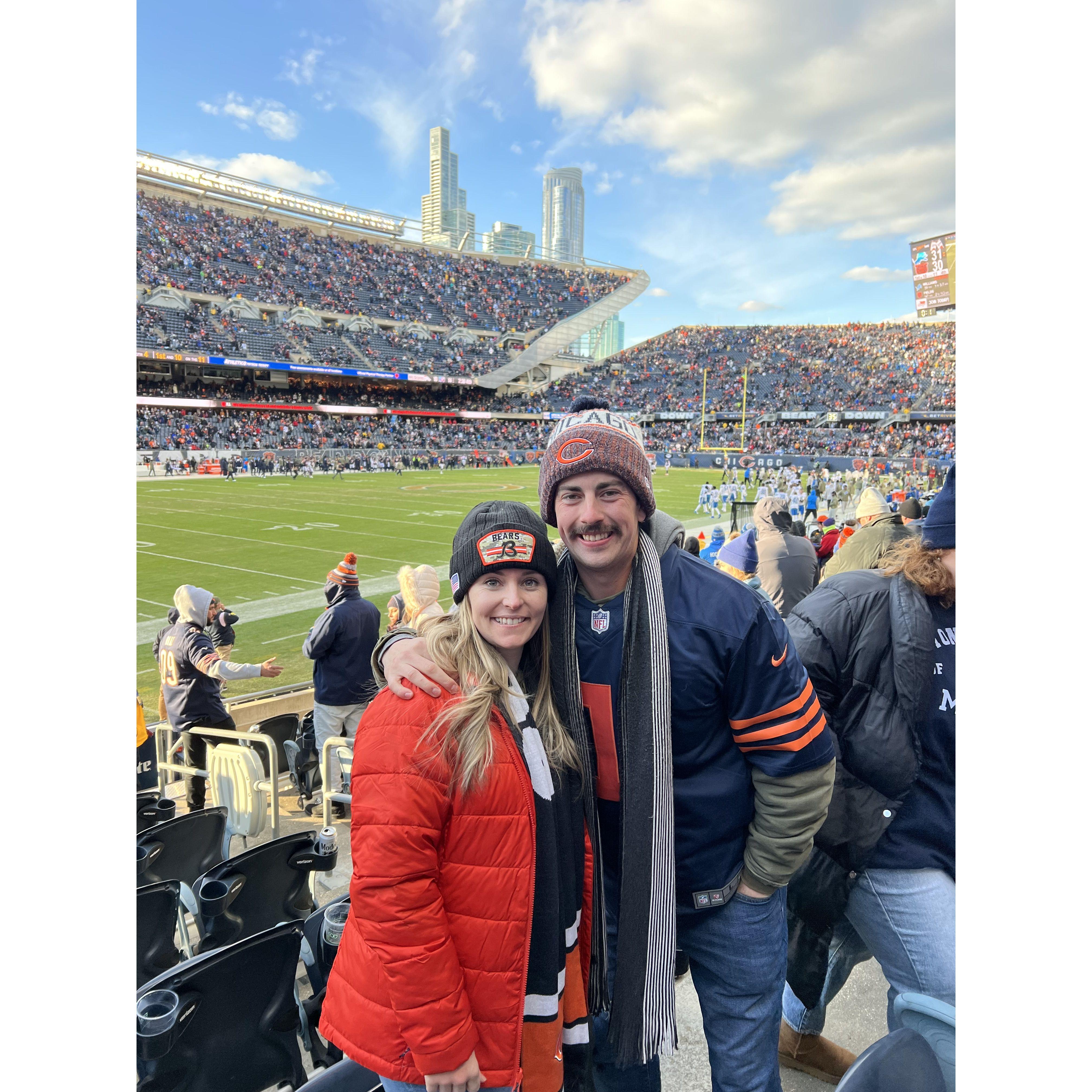 First Chicago Bears game together