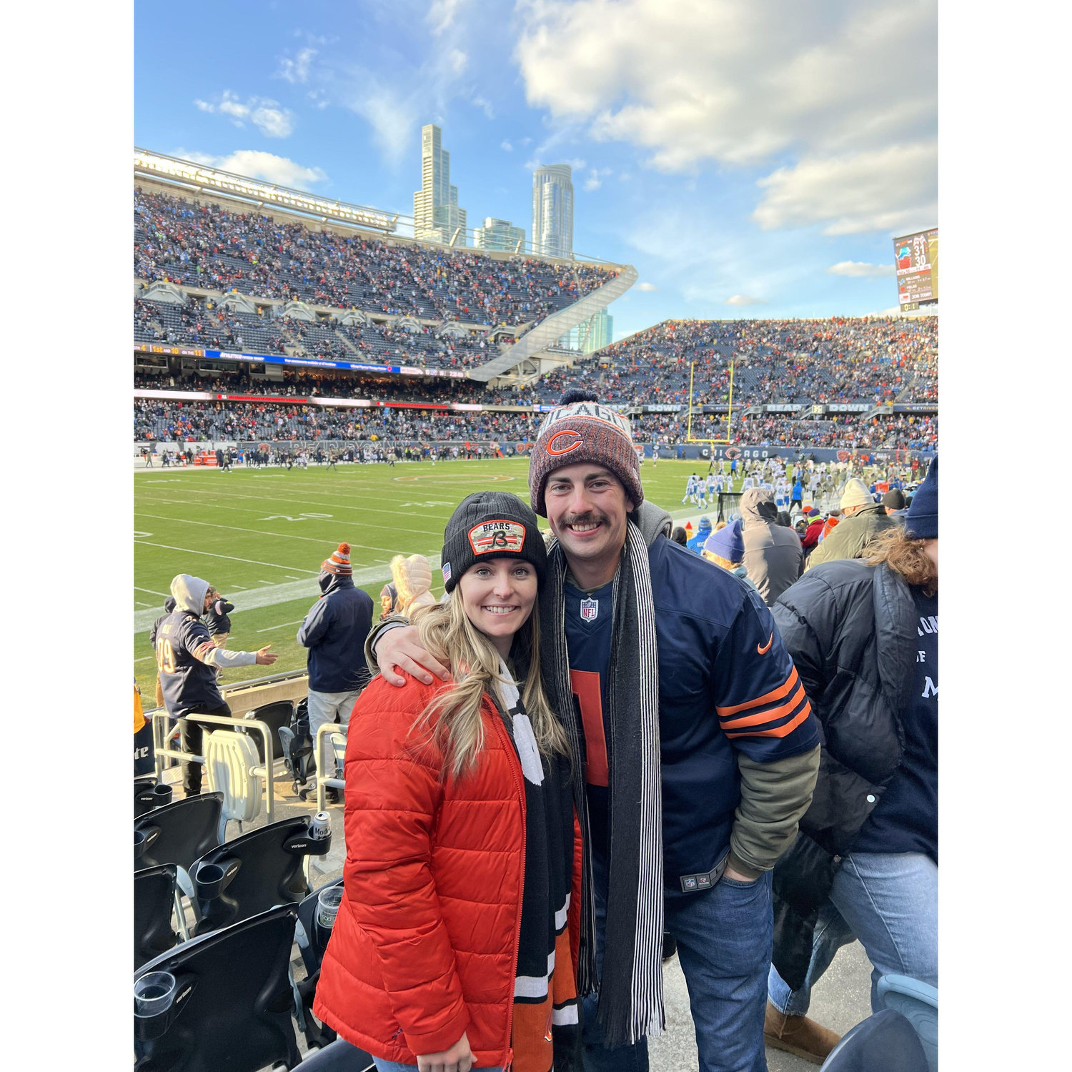 First Chicago Bears game together