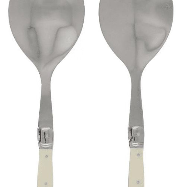 Laguiole Connoisseur Faux Ivory Salad Servers Set - CarefulPeach Boutique