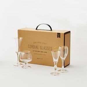 Decked Out Glassware Aperitif, Set of 4