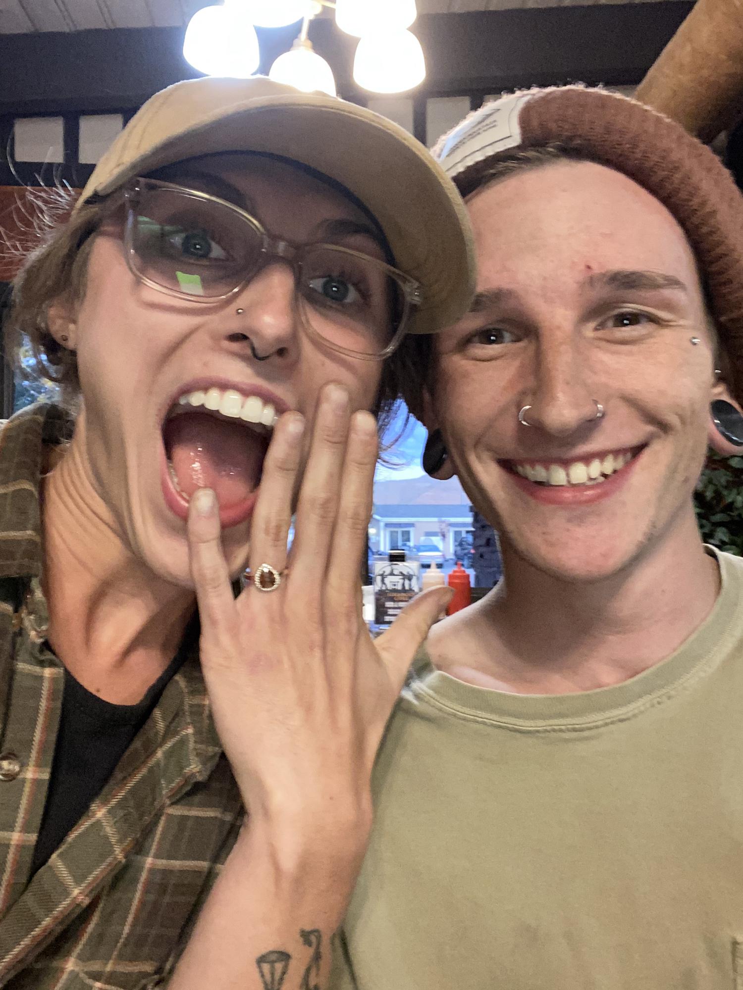 The day we got engaged!