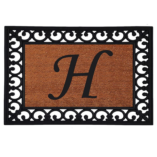 19" x 25" Monogrammed Insert Doormat (Letter H)