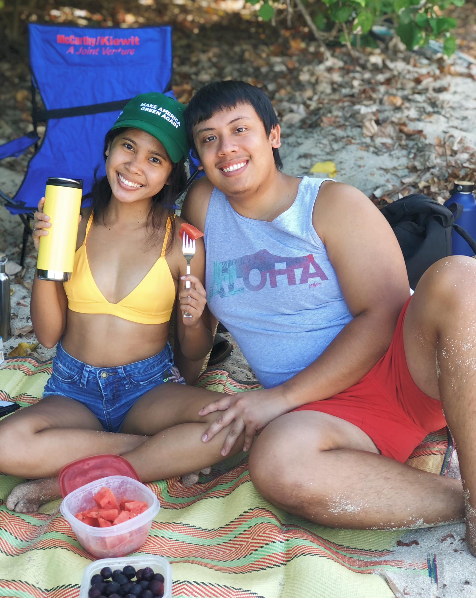 Nothing like a hot summer day, the beach, and some ice cold watermelon🍉