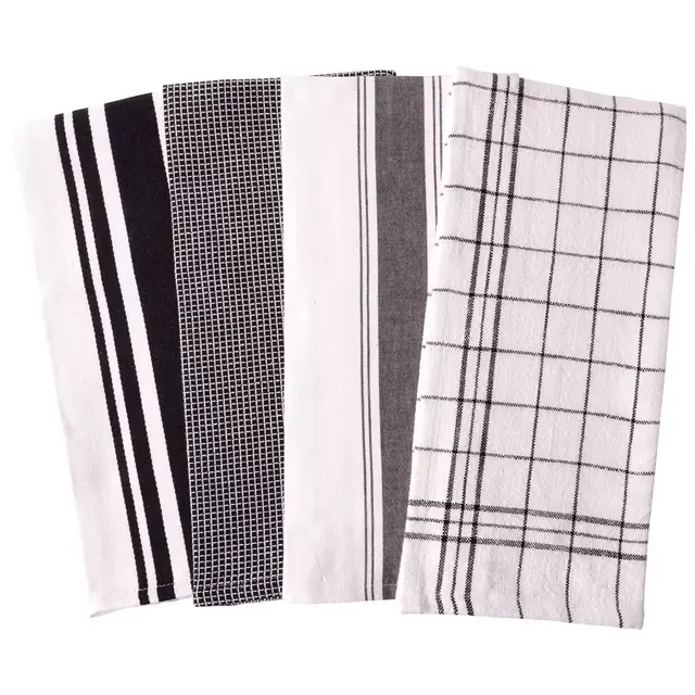Our Table™ Select Multi Purpose Kitchen Towels in Black (Set of 4)