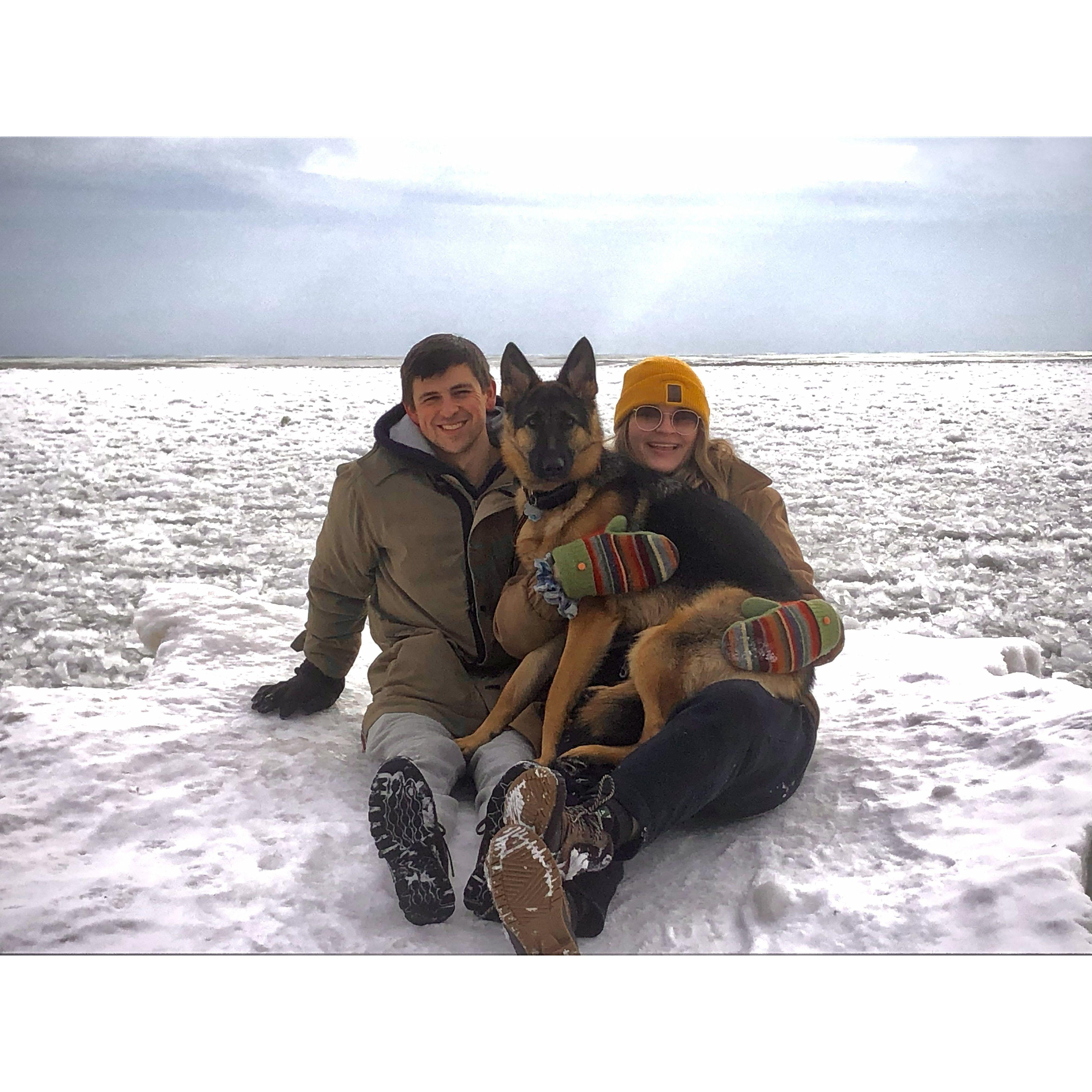 2022 - a Feb trip to Lake Michigan with some friends that became a beloved tradition for the next 3 years.