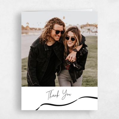 White Wedding Thank You - Cosette Photo