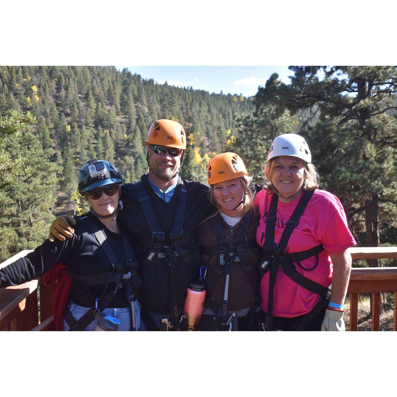 When mom came out to CO we took both of our moms ziplining. These senior ladies hiked up the mountain and flew down it on the states longest and highest zip!