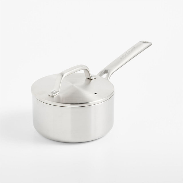 Crate & Barrel EvenCook Stainless™1.66-Qt. Stainless Steel Saucepan
