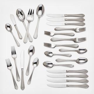 Gorham Melon Bud Frosted 45-Piece Flatware Set, Service for 8