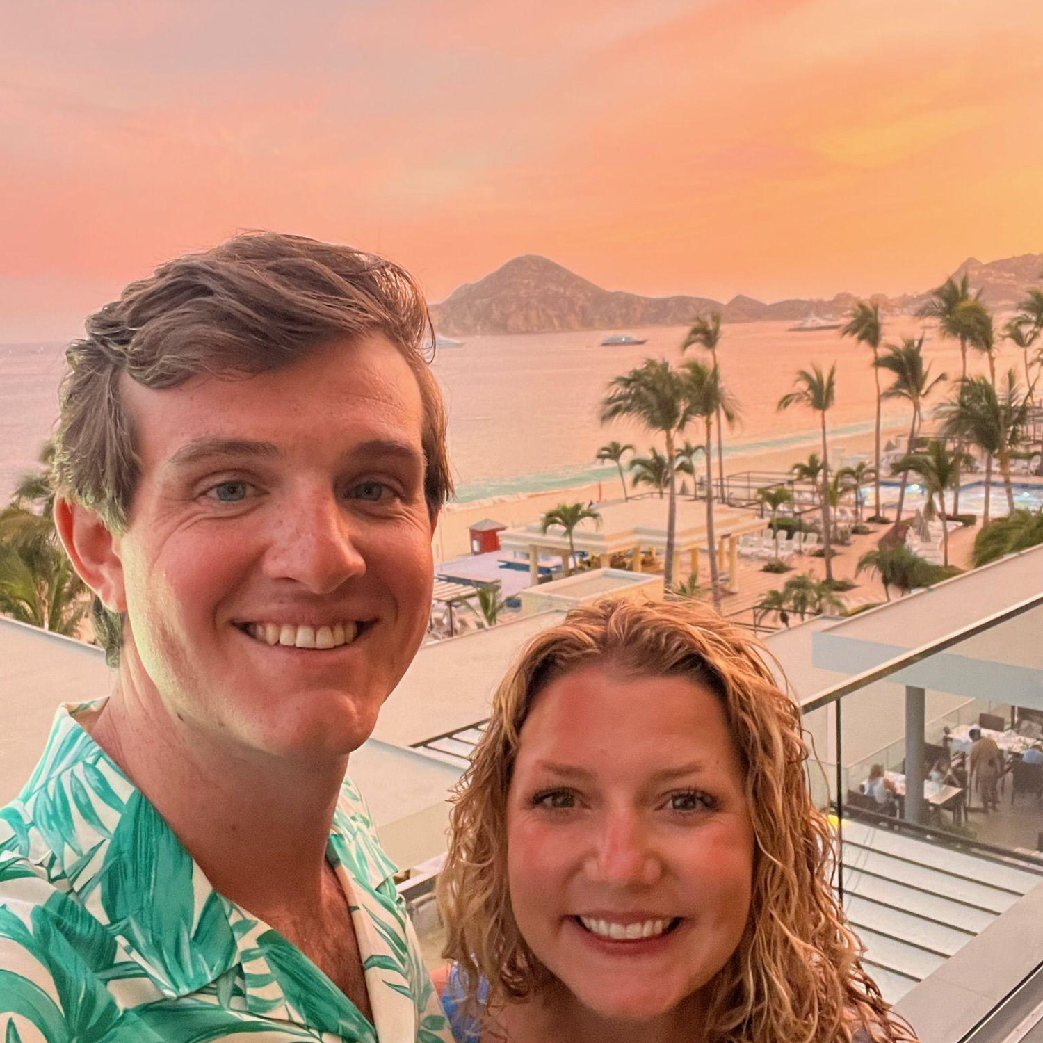 A selfie in Cabo on a trip with great friends in April 2023