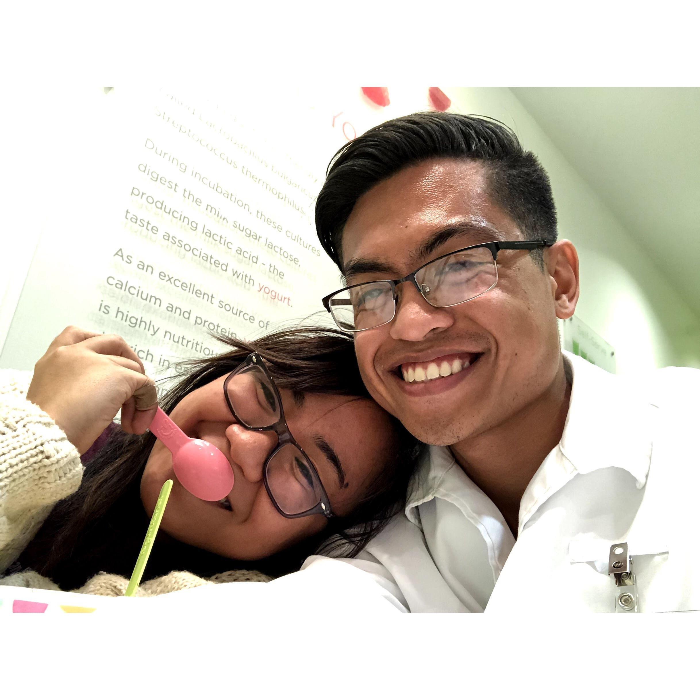 First Valentine's together, February 2019.