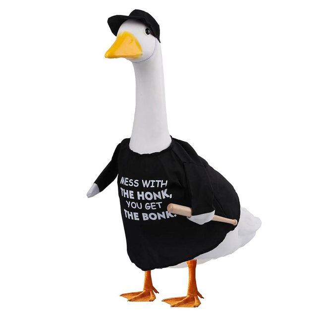 Porch Goose Outfit Mess With The Honk You Get The Bonk Porch Sign Baseball Goose Clothes Costume Clothing for Outdoor Decor