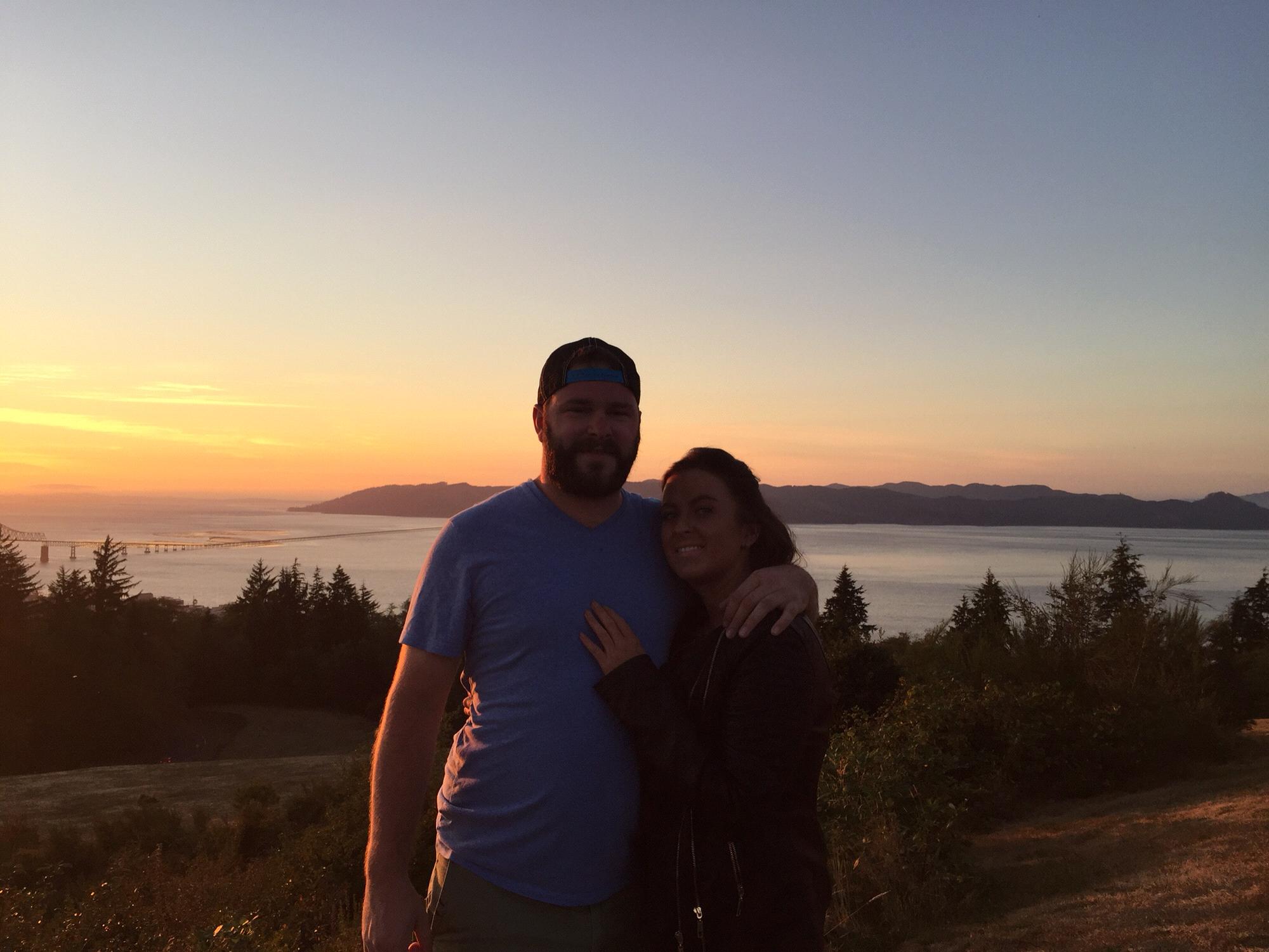 We went to Portland together.