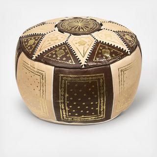 Marrakech Leather Pouf