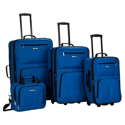 Rockland Journey 4pc Luggage Set - Blue