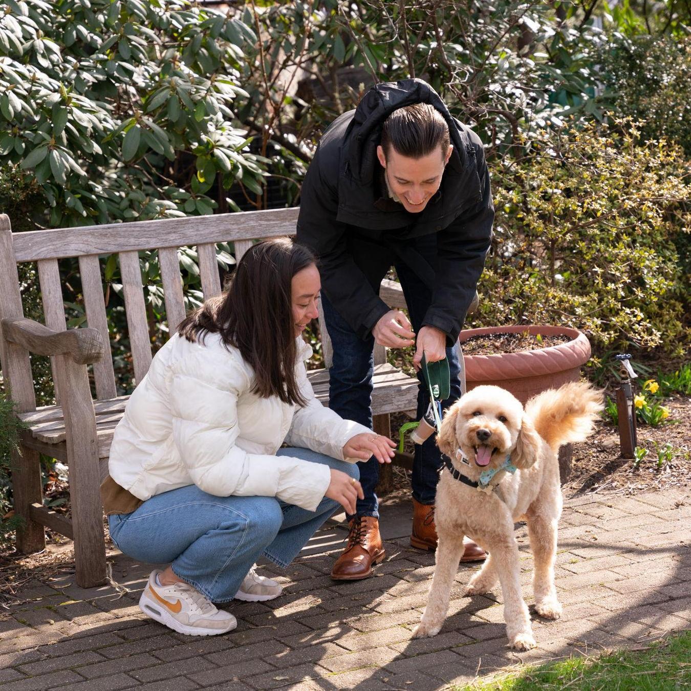 Surprise engagement at the Jefferson Market Garden