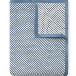 Harborview Herringbone Cornflower Blanket