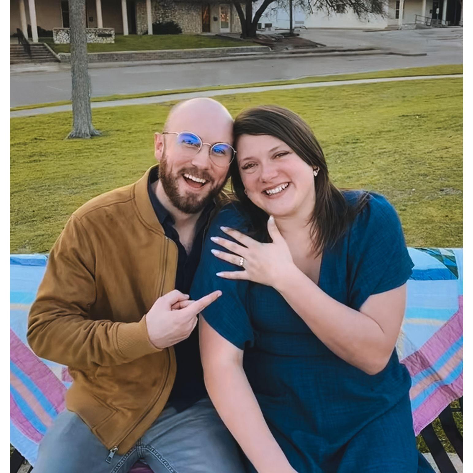 Right after she said yes!!