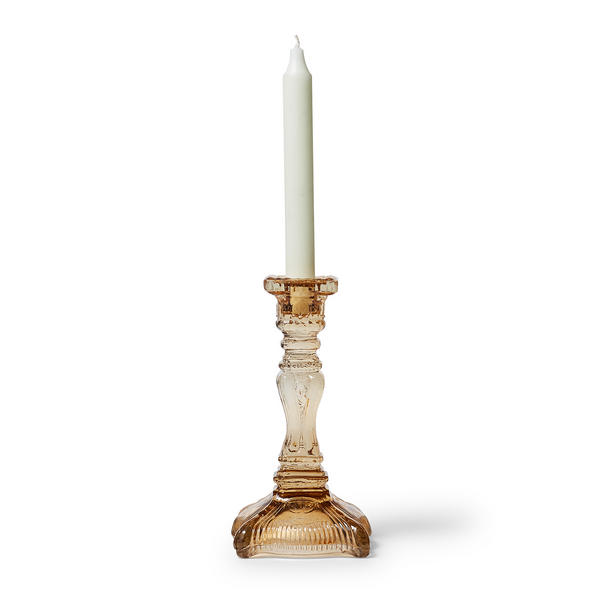 Sur La Table Gold Taper Candleholder, 7.5"