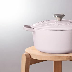 Le Creuset Enameled Cast Iron Signature Round Dutch Oven, 5.5 qt., Shallot