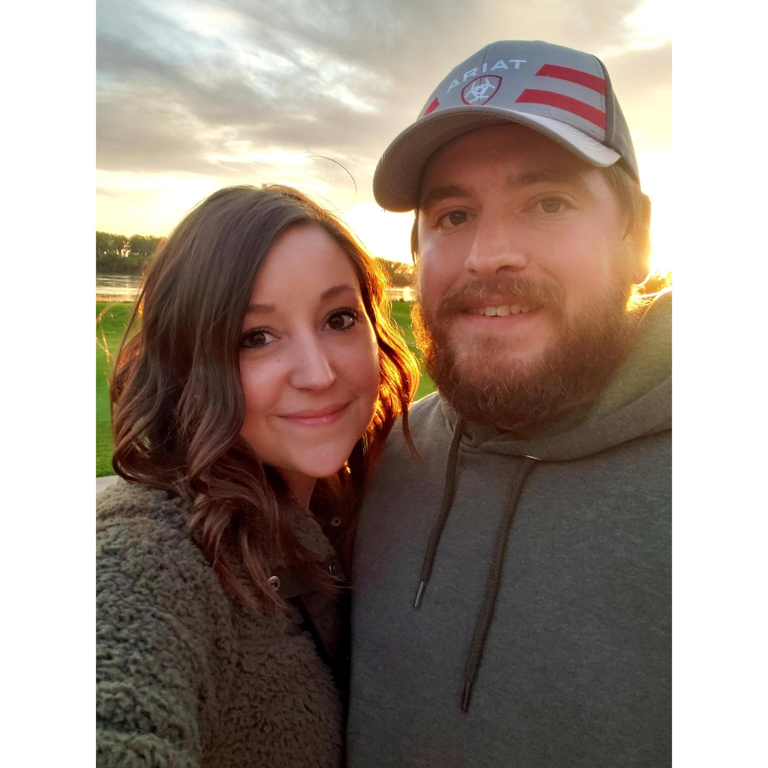 Dakota Dunes at Sunset and secretly planning our wedding