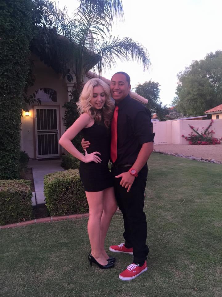 Our first high school dance together!