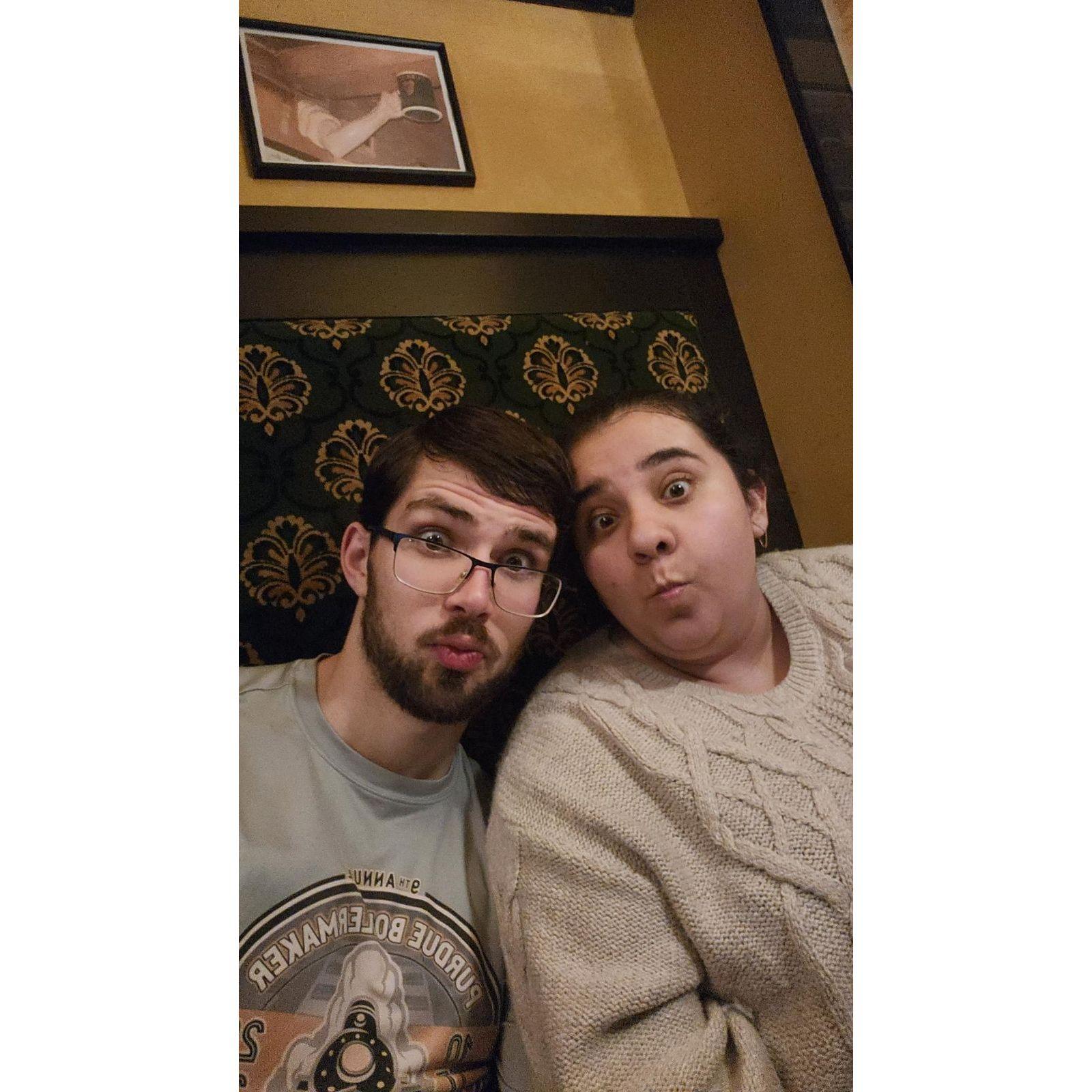 This picture is how we relate to each other best, with laughter and fun!