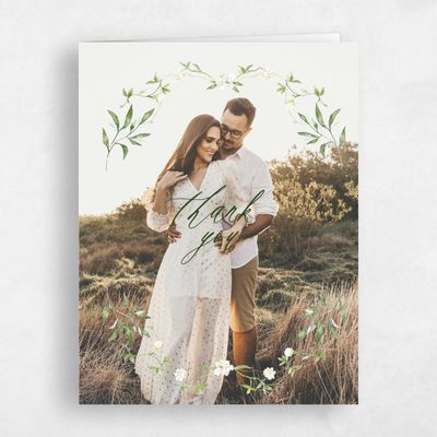 Marsh Green Wedding Thank You - Verdure Photo