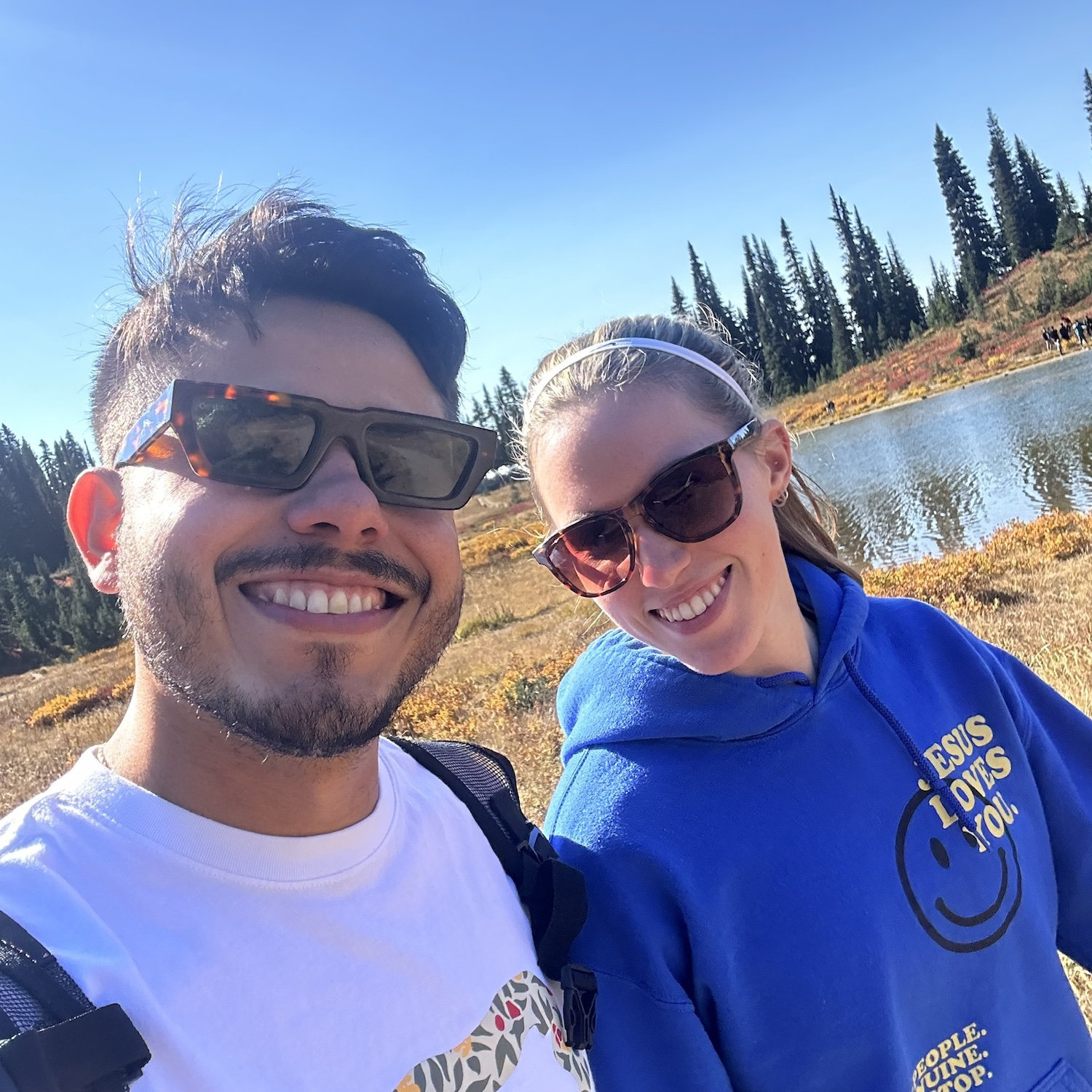 Our first photo together