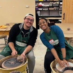 Our first pottery class!