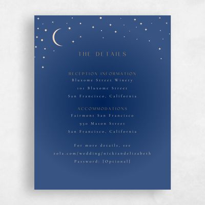 Dusty Cobalt, Blue Wedding Enclosure - Cosima