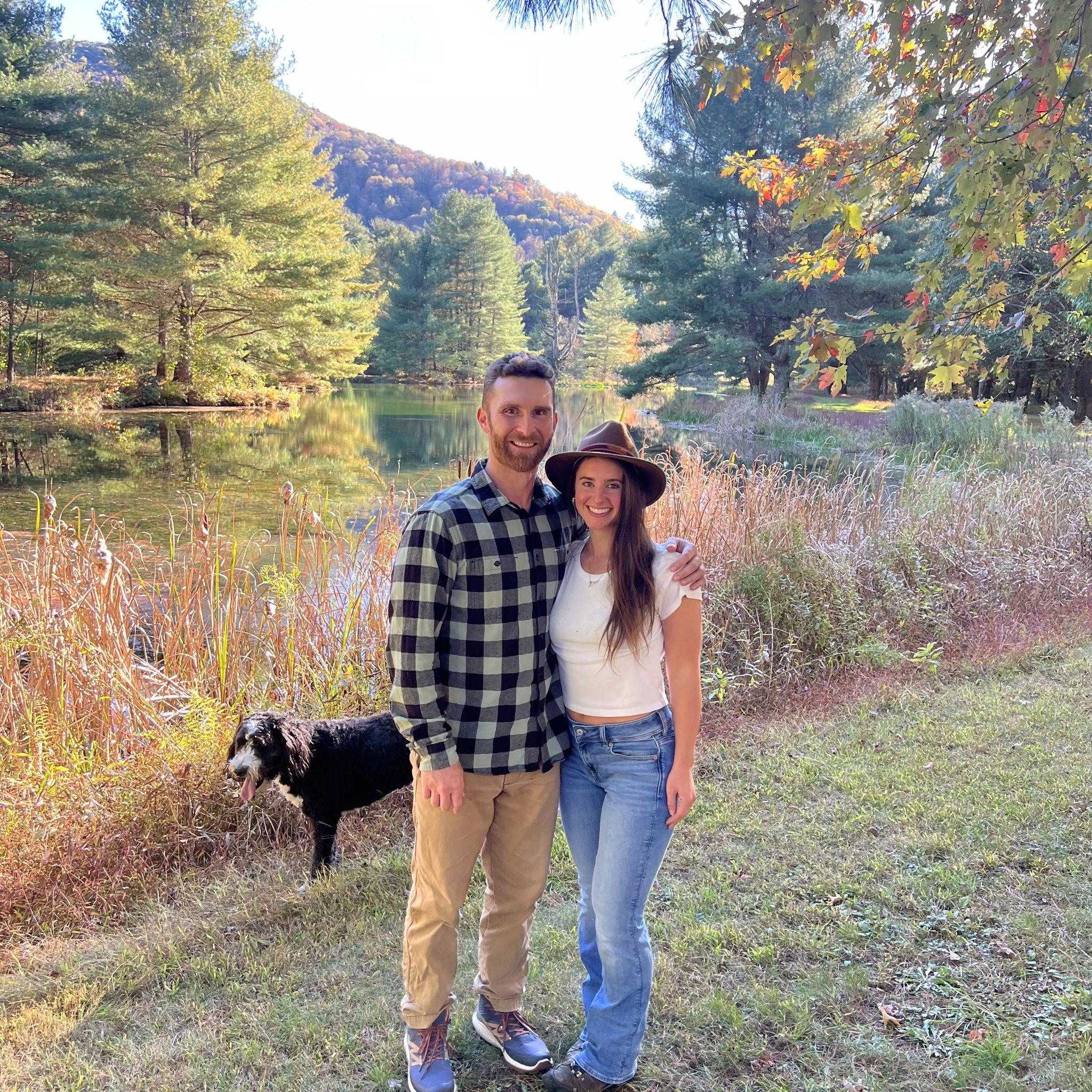 The day we got engaged up at our favorite place in God’s Country