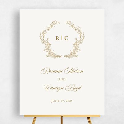 Wedding Sign - Eleanora Portrait