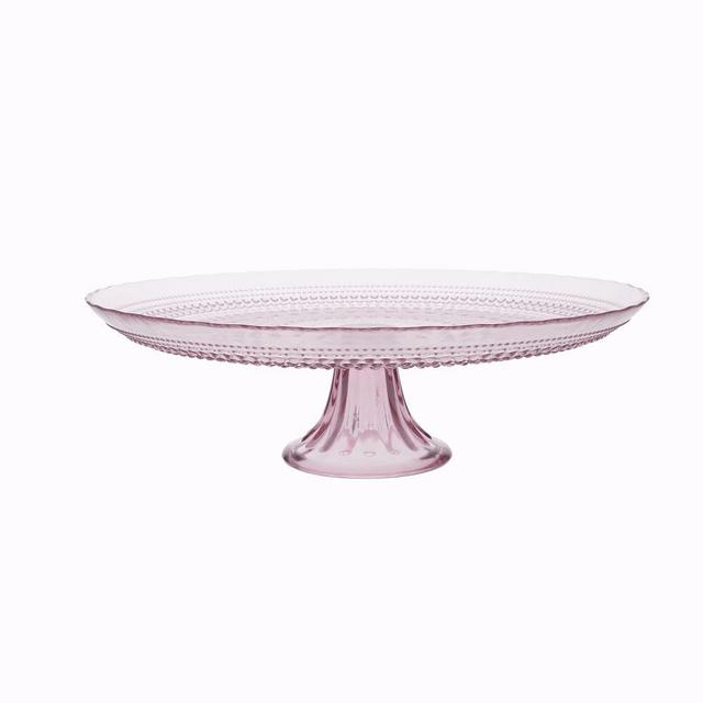 Fortessa, Jupiter 13" Cake Stand, Pink,