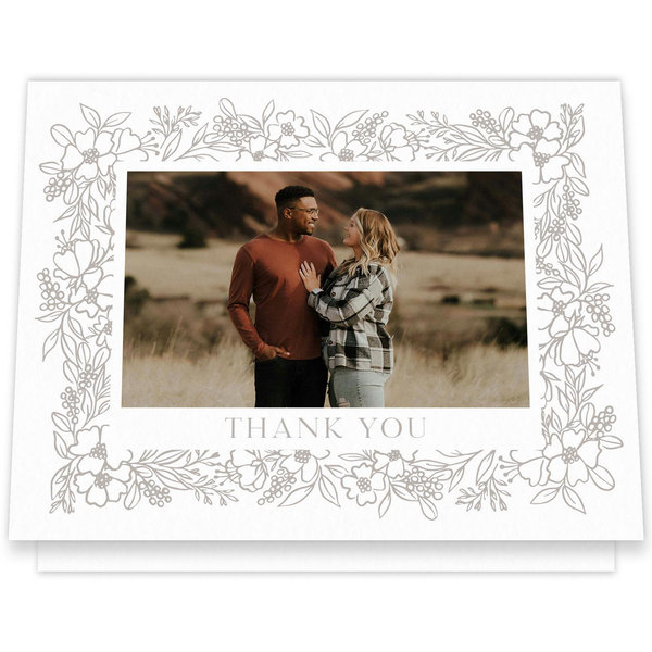 Seraphine Multiphoto | White | Zola Thank You Cards