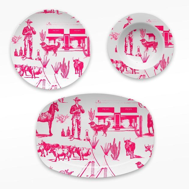 Marfa Toile Dinner Platter