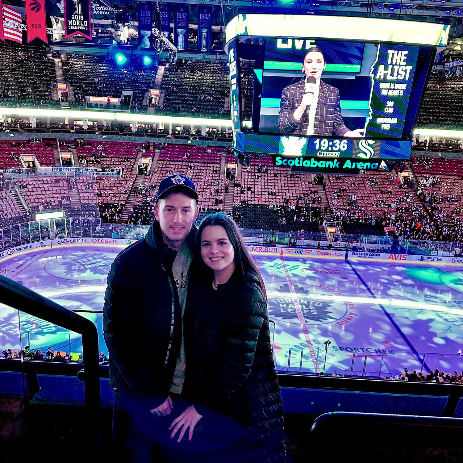 Our first Toronto Maple Leafs game,  2023