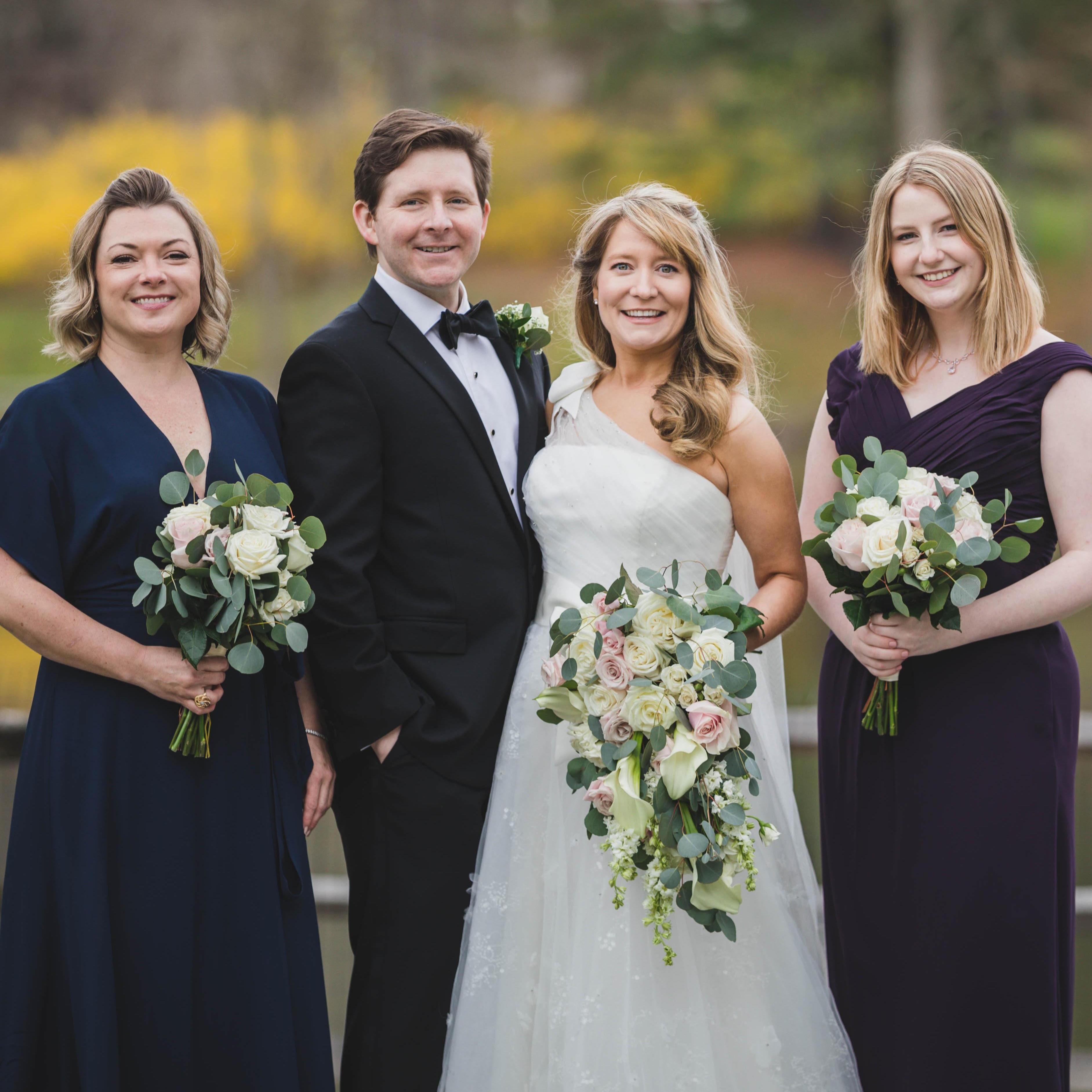Erica + Mike + Amanda + Elizabeth - the bridesmaids!