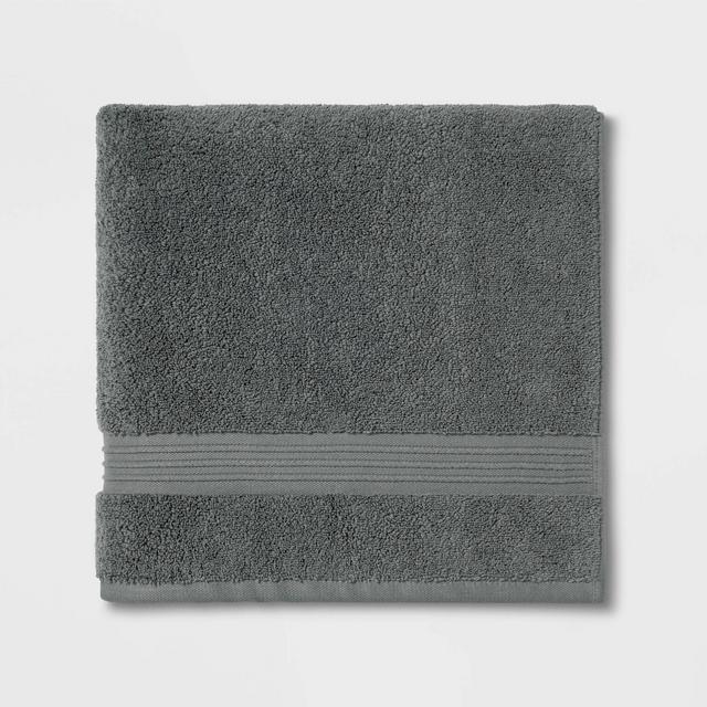 Spa Bath Towel Dark Gray - Threshold Signature™