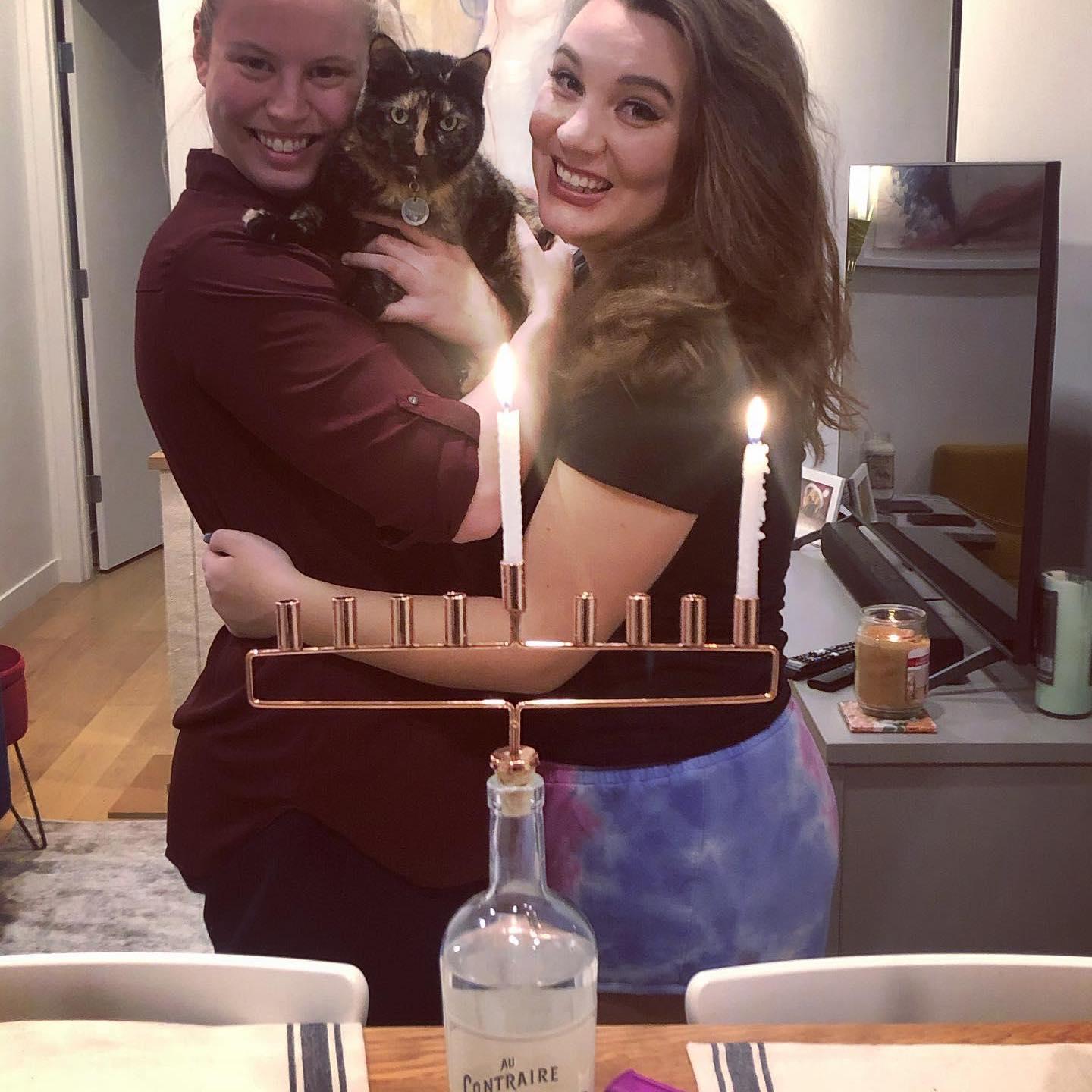 First Hanukkah in our old apartment