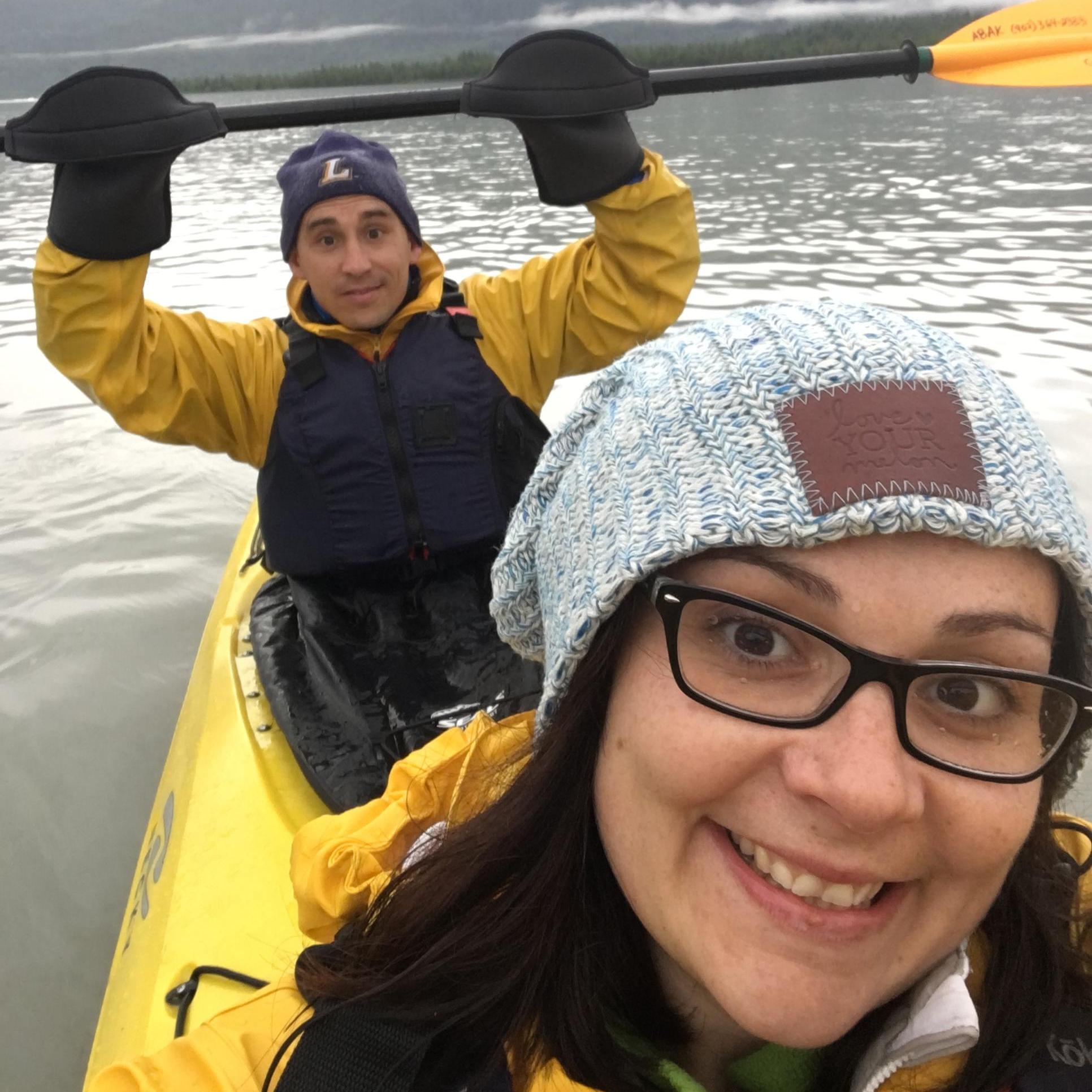 Our first challenge as an engaged couple...kayaking 6 miles. Mission complete!