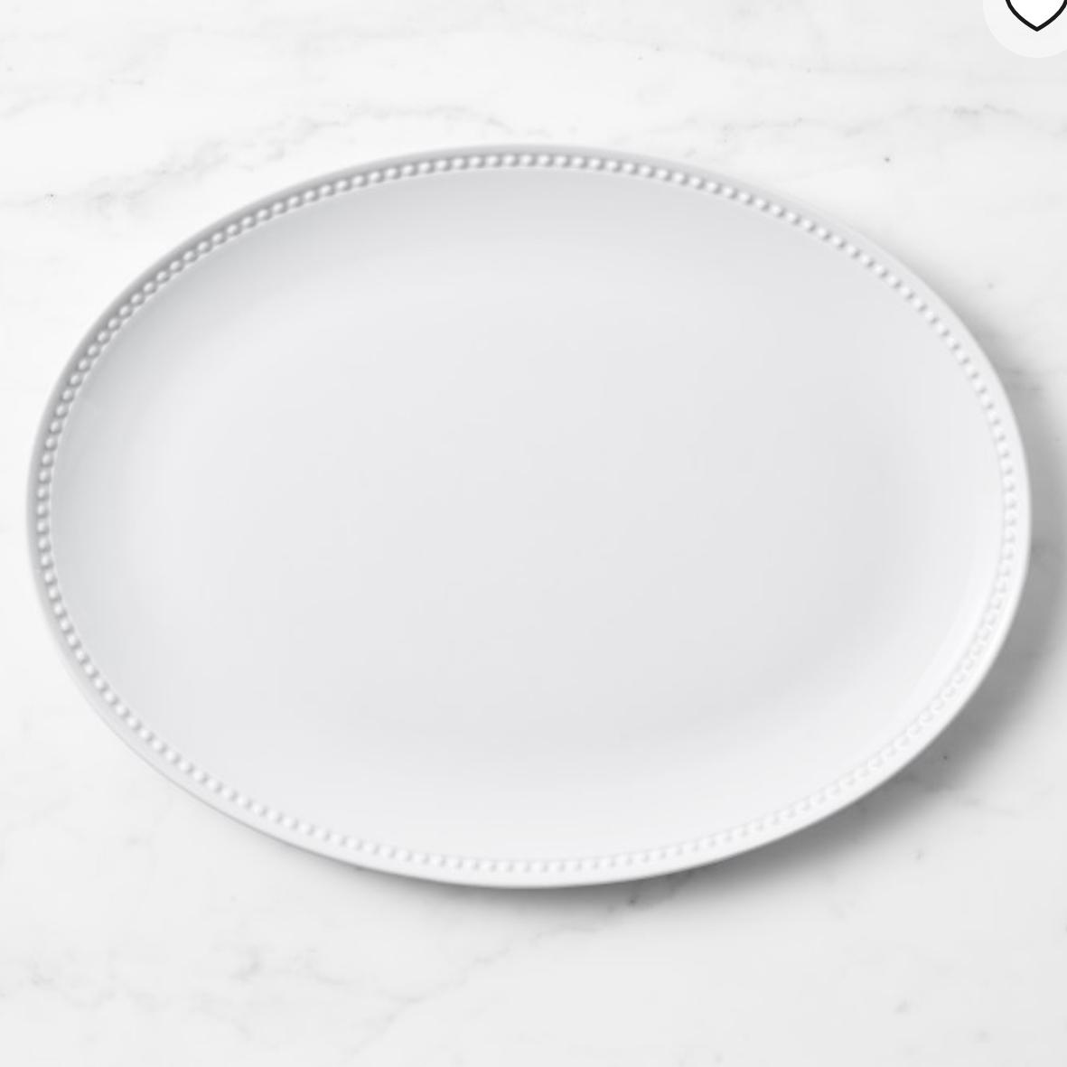 Pillivuyt Beaded Coupe Oval Platter