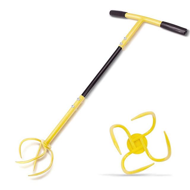 Altdorff Garden Hand Tiller, Twist Tiller Manual Cultivator with Durable Steel Shaft Tines, Gardening Claw Tool, Soil Lossener, Lawn Aerator