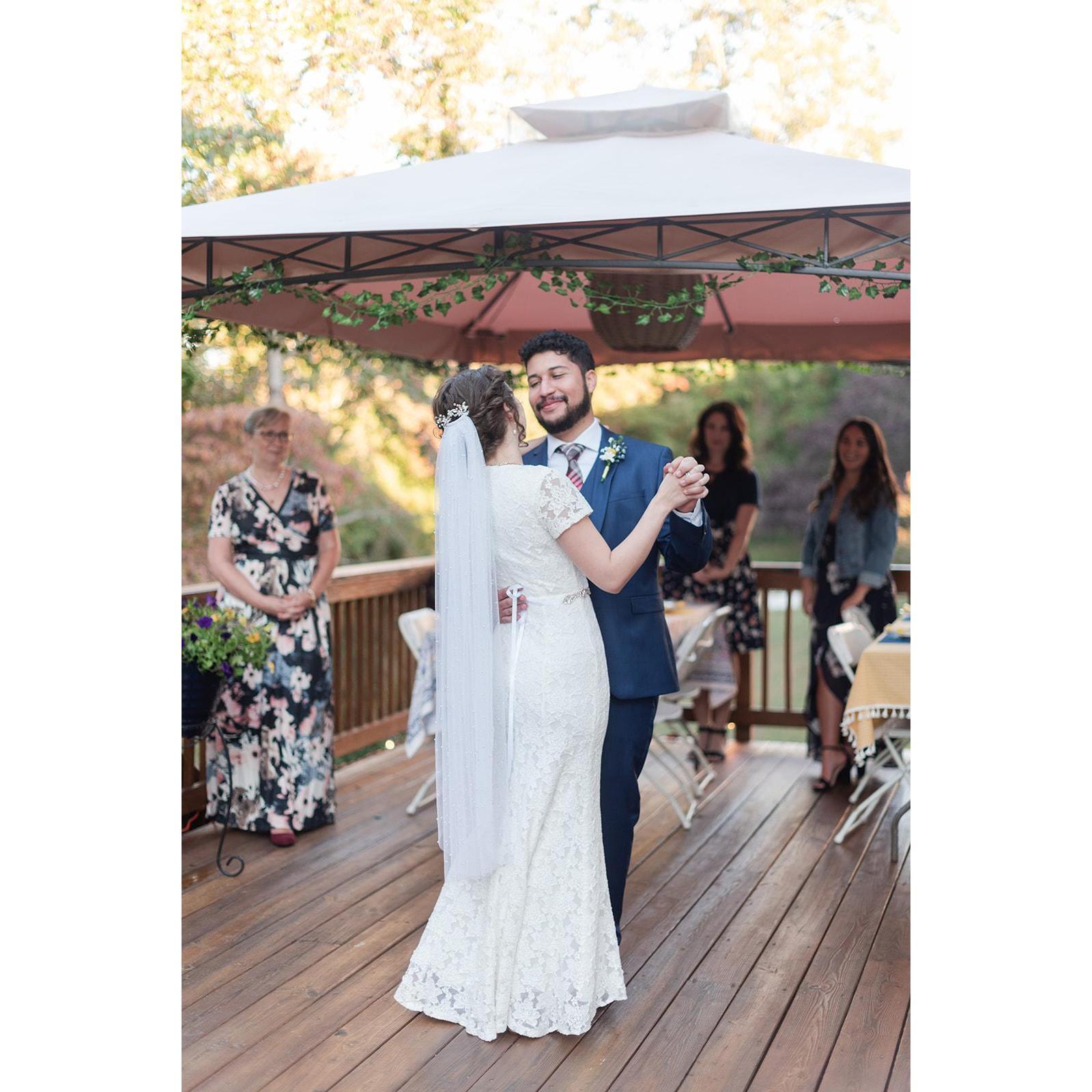 Our first dance was to Ernest Tubb's "Waltz Across Texas." It was Sarah's grandparents' favorite song.