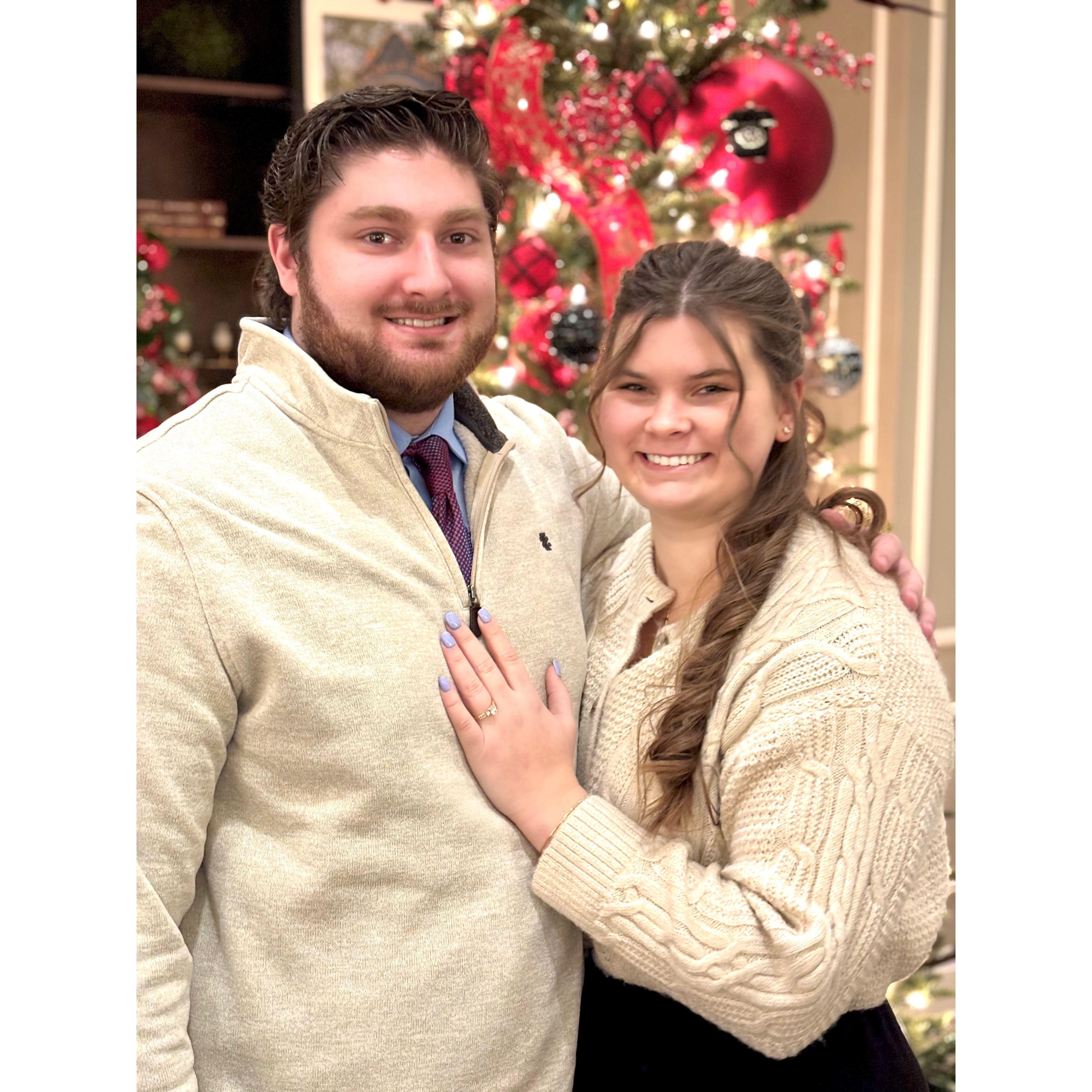 Fourth annual Arbaugh Christmas Dinner! Officially announced our engagement!
1/5/2024