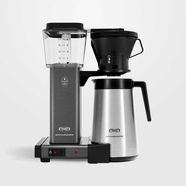 Moccamaster KBT Thermal Brewer 10-Cup Stone Grey Manual Drip Stop Coffee Maker