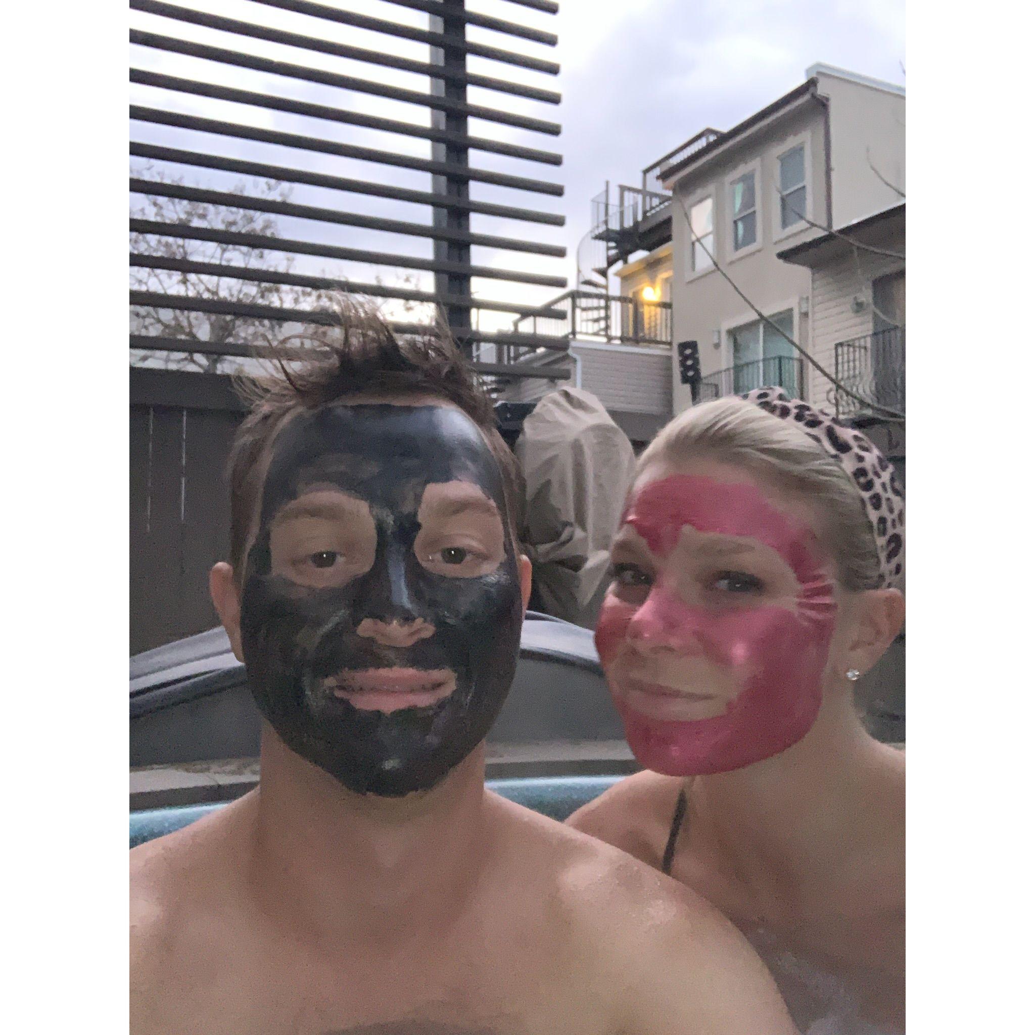 Face masks & Hottub